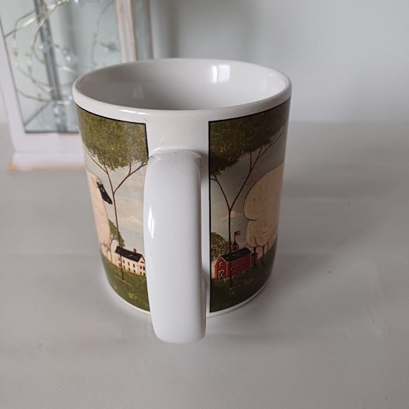 Vintage 2000 Warren Kimble Fine Porcelain Animal Collection Sheep Mug - Picture 3 of 8